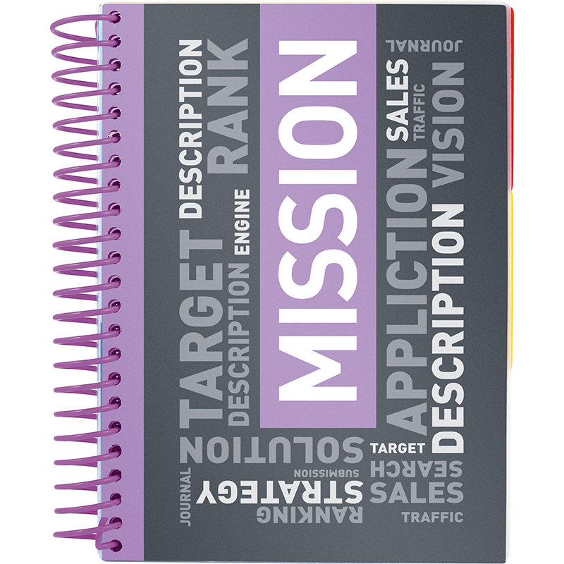 Блокнот з розділювачами Axent 8405-07-A, А5, 120 аркушів, клітинка, фіолетовий